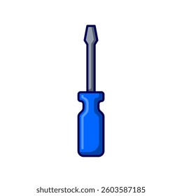 screwdriver icon illustration isolated on white background