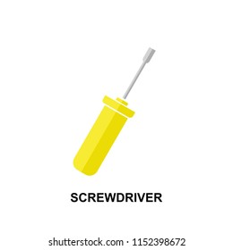 Screwdriver icon illustration isolated vector sign symbol