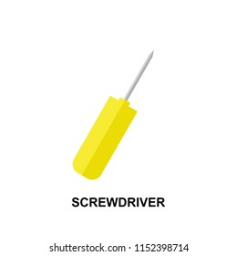 Screwdriver icon illustration isolated vector sign symbol