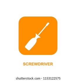 Screwdriver icon illustration isolated vector sign symbol