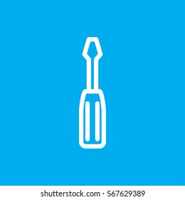 screwdriver icon illustration isolated vector sign symbol