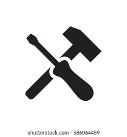 screwdriver icon illustration isolated vector sign symbol