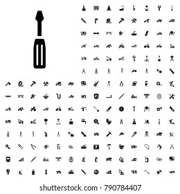 Screwdriver icon illustration isolated vector sign symbol. editable construction icons vector set.