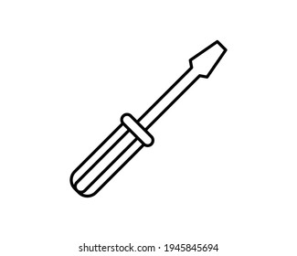 Screwdriver icon. Isolated equipment and screwdriver icon line style. Premium quality equipment vector symbol drawing screwdriver concept for your logo web mobile app UI design