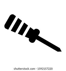 screwdriver icon isolated sign symbol vector illustration - high quality black style vector icons
