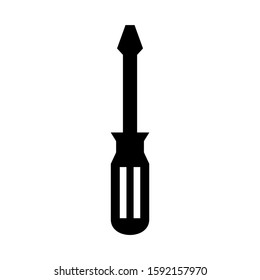 screwdriver icon isolated sign symbol vector illustration - high quality black style vector icons

