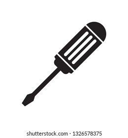 Screwdriver icon isoleted, a maintenance tool