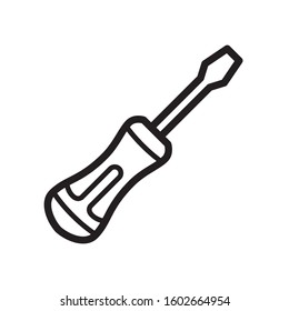 screwdriver icon, line style design