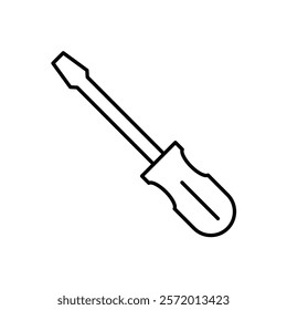 Screwdriver icon in liner stroke style