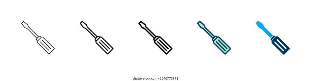 Screwdriver icon logo design. tools sign and symbol