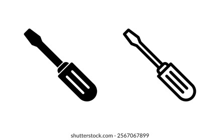 Screwdriver icon logo design. tools sign and symbol