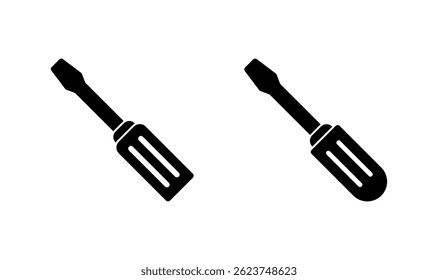 Screwdriver icon logo design. tools sign and symbol