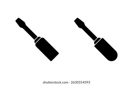 Screwdriver icon logo design. tools sign and symbol