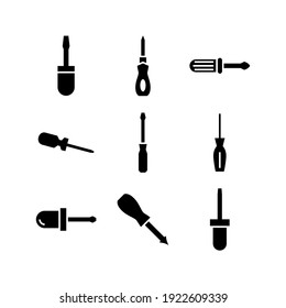 screwdriver icon or logo isolated sign symbol vector illustration - Collection of high quality black style vector icons
