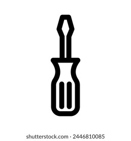 screwdriver icon or logo isolated sign symbol vector illustration - high quality black style vector icons
