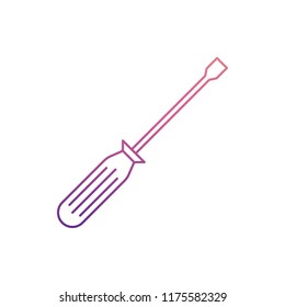 screwdriver icon in Nolan style. One of Home repair tool collection icon can be used for UI, UX
