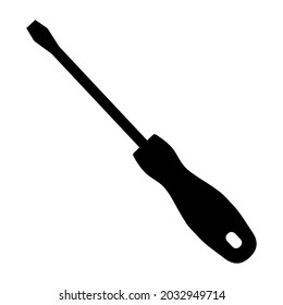 screwdriver icon on white background