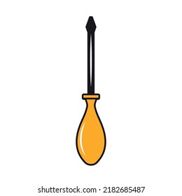 screwdriver icon on white background