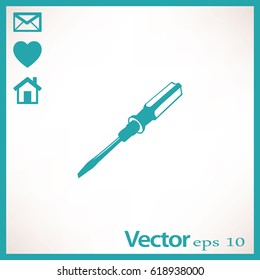 screwdriver icon. One of set web icons