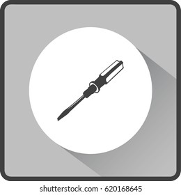 screwdriver icon. One of set web icons