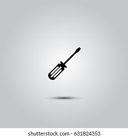 screwdriver icon. One of set web icons