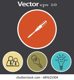screwdriver icon. One of set web icons