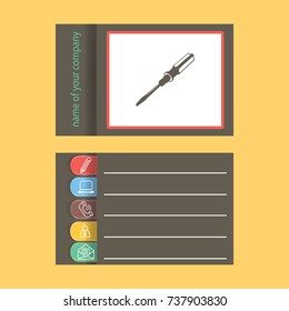 screwdriver icon. One of set web icons