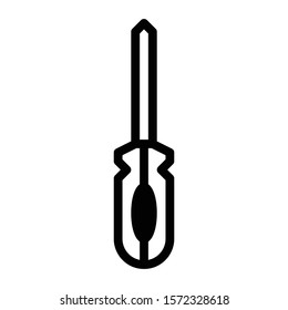 screwdriver icon outline vector design