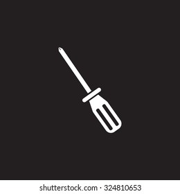 Screw-driver Icon - realistic illustration.