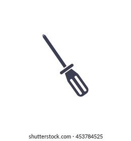 Screw-driver Icon - realistic illustration.
