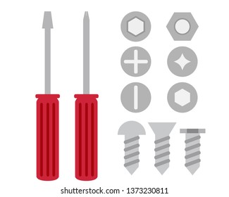 Screwdriver Icon. Screw icon,Vector illustration