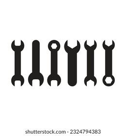 Screwdriver icon set. flat vector illustration.