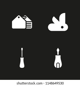 screwdriver icon set.   knife, toolbox and screwdriver vector icon for graphic design and web