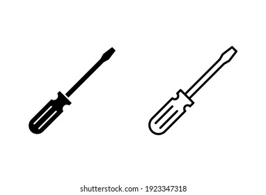 Screwdriver Icon Set.tools Icon Vector