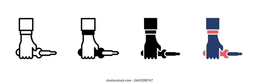 Screwdriver icon sheet multiple style collection