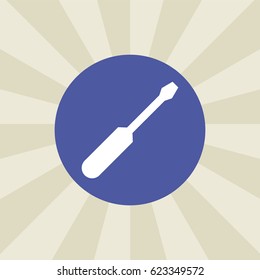 screwdriver icon. sign design. background