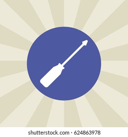 screwdriver icon. sign design. background