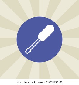 screwdriver icon. sign design. background