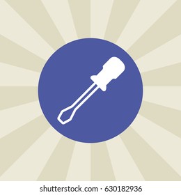 screwdriver icon. sign design. background