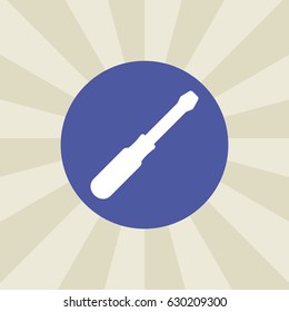 screwdriver icon. sign design. background