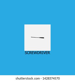 screwdriver icon sign signifier vector