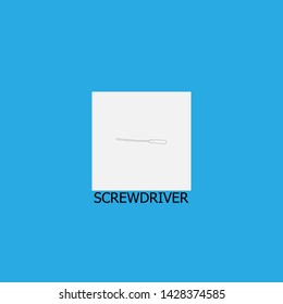 screwdriver icon sign signifier vector