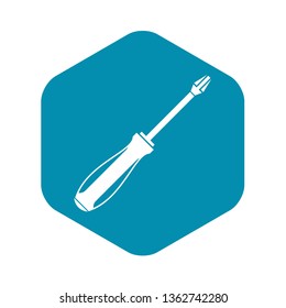Screwdriver icon in simple style isolated on white background. Smoking symbol