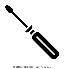Screwdriver icon, suitable for a wide range of digital creative projects. 