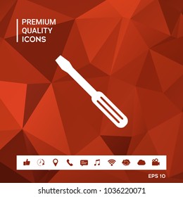 Screwdriver icon symbol