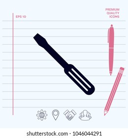 Screwdriver icon symbol