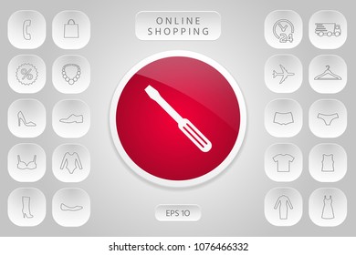 Screwdriver icon symbol