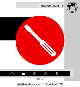 Screwdriver icon symbol