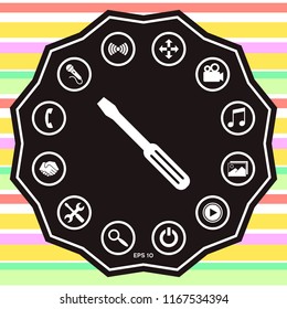 Screwdriver icon symbol