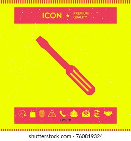 Screwdriver icon symbol